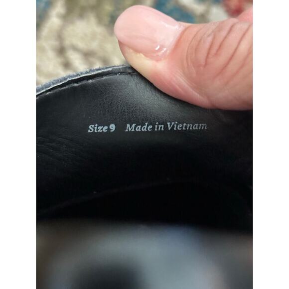 NEW Dolce Vita Harlen Black Platform Leather Loafers Size - Picture 7 of 8